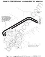 12-87013 Heater Hose Kit For Stock Engine To BCB A/C Bulkhead For Early Ford Bronco