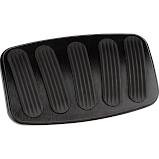 67-53113 Automatic Power Brake Pedal Pad, Curved Black W/ Rubber