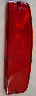 69-12012 Tail Light Lens, 66-67, Solid Red, Right Side, For Early Bronco