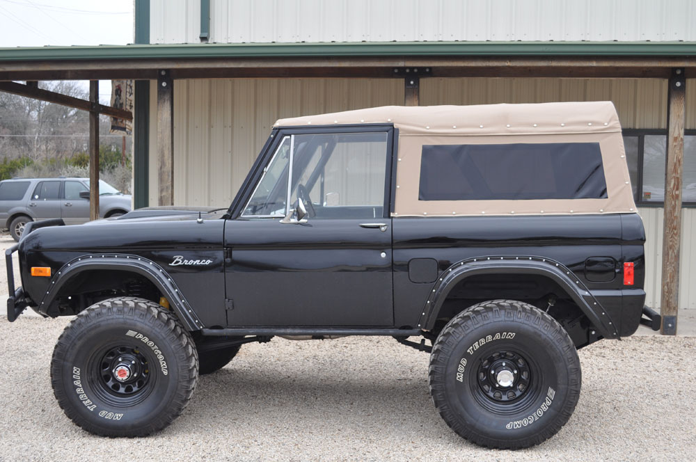 66-50120 Canvas Soft Top With Tinted Side Windows, Choose Canvas Color, For Early Bronco (MUST PHONE IN ORDER)