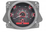 89-01312 Bronco VHX Gauge Carbon Fiber Red Lights For Early Ford Bronco