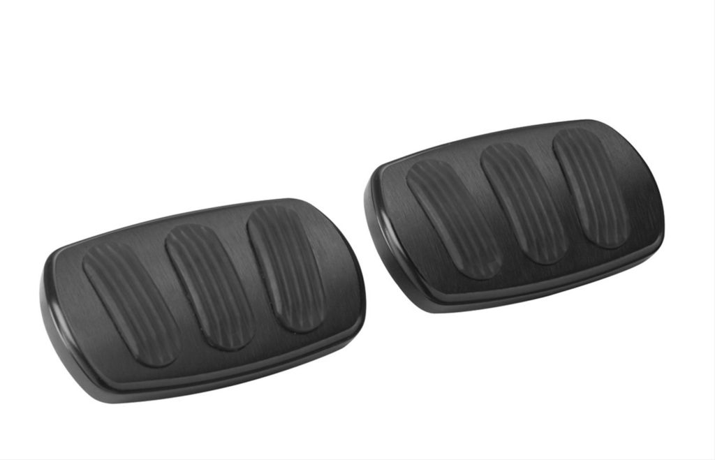 6752115 Brake/Clutch Pad Curved Billet Black w/ Rubber (Pair) BC Broncos