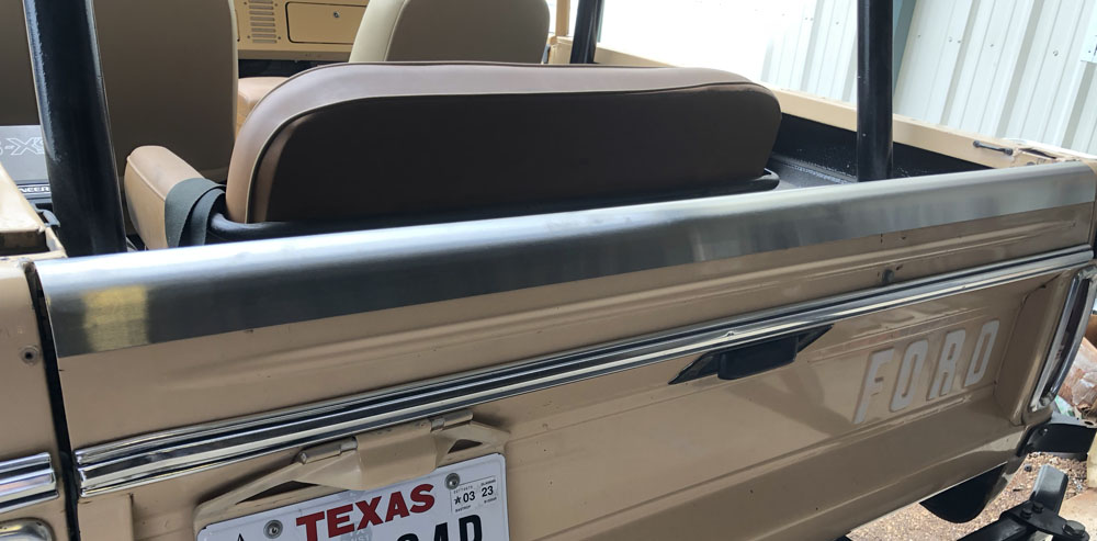 Stainless Steel Tailgate Lip Protector For Early Bronco