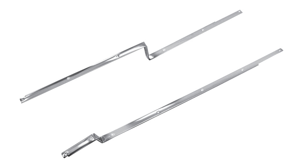 73-10002 Front Carpet Hold-Down Trim, Stainless Steel